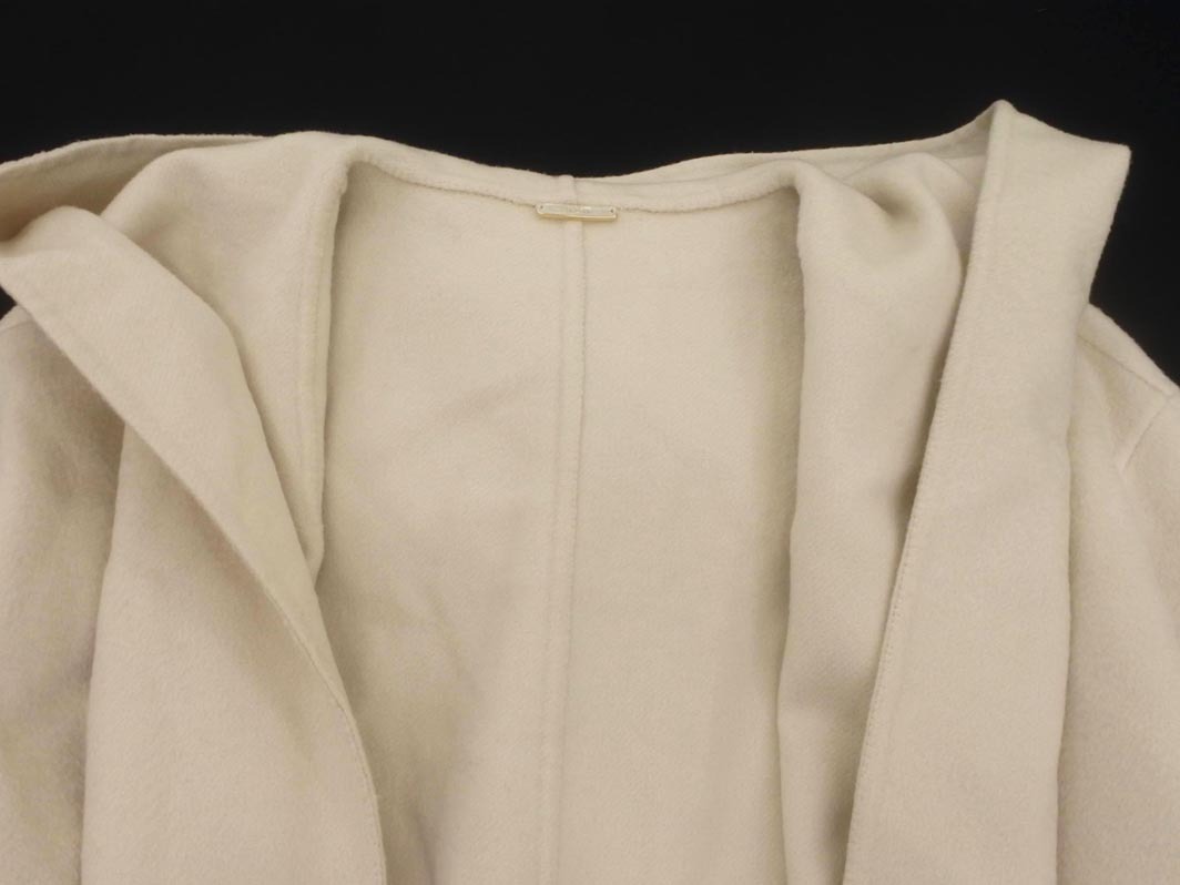 snidel スナイデル ウール混 フーディ ラップ ジャケット sizeONE/アイボリー ◇■ ☆ fjc8 レディース_画像3