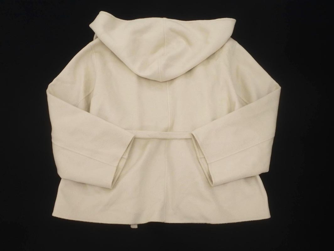 snidel スナイデル ウール混 フーディ ラップ ジャケット sizeONE/アイボリー ◇■ ☆ fjc8 レディース_画像5