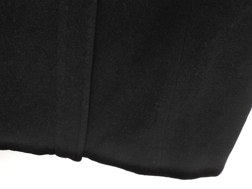 LAUTREAMONT ロートレアモン アンゴラ混 フーディ コート size2/黒 ◇■ ☆ fjc8 レディース_画像2