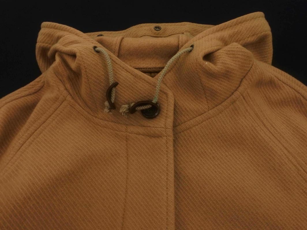 JOURNAL STANDARD ジャーナルスタンダード ウール混 フーディ ポンチョ コート ベージュ ◇■ ☆ fjc8 レディース_画像3