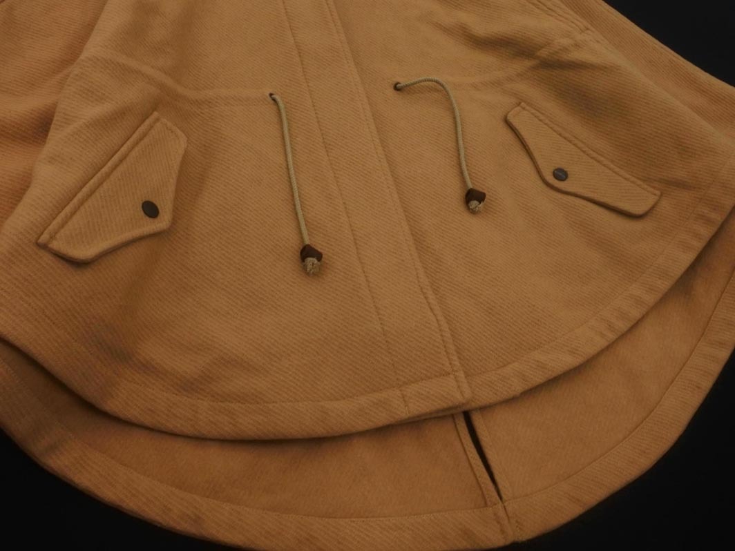 JOURNAL STANDARD ジャーナルスタンダード ウール混 フーディ ポンチョ コート ベージュ ◇■ ☆ fjc8 レディース_画像4