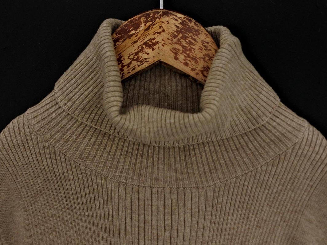 N. エヌ ナチュラルビューティーベーシック パールビーズ タートルネック ニット セーター sizeM/ベージュ ◇■ ☆ fjc9 レディース_画像3