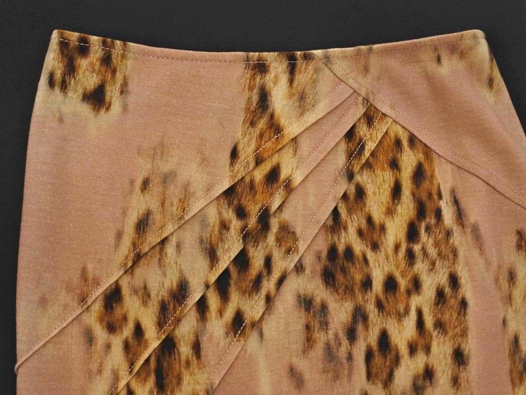 Blumarine ブルマリン ウール混 総柄 タイト スカート size38/ベージュ ◇■ ☆ fjc9 レディース_画像2