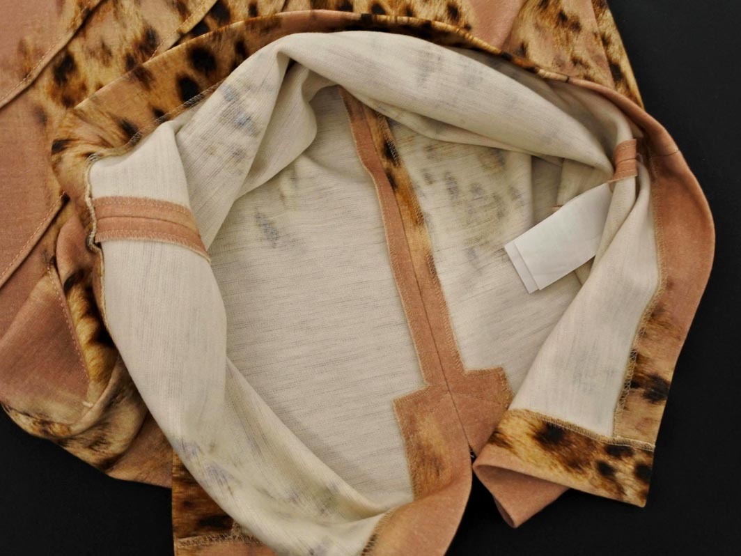 Blumarine ブルマリン ウール混 総柄 タイト スカート size38/ベージュ ◇■ ☆ fjc9 レディース_画像3