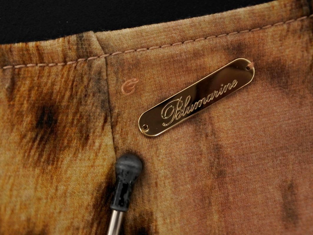 Blumarine ブルマリン ウール混 総柄 タイト スカート size38/ベージュ ◇■ ☆ fjc9 レディース_画像6