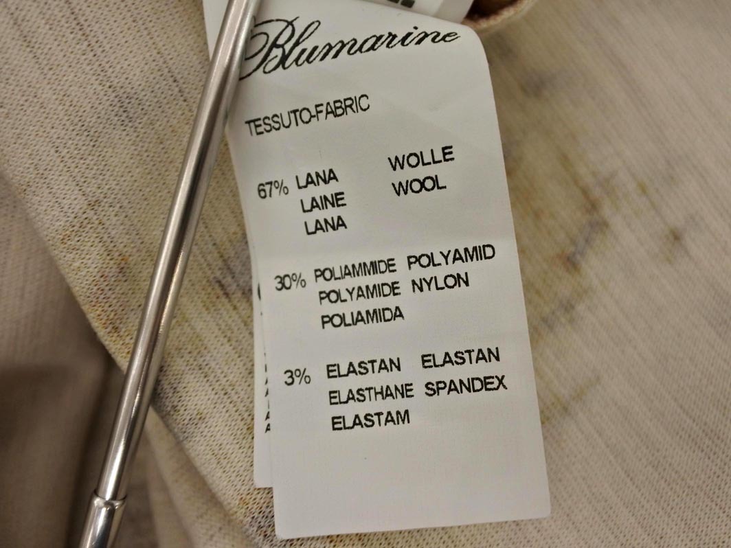 Blumarine ブルマリン ウール混 総柄 タイト スカート size38/ベージュ ◇■ ☆ fjc9 レディース_画像7