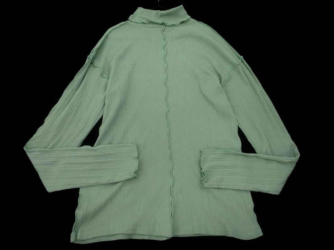 ネコポスOK LOWRYS FARM ローリーズファーム リブ タートルネック カットソー sizeF/ミント ◇■ ☆ fjc9 レディース_画像4