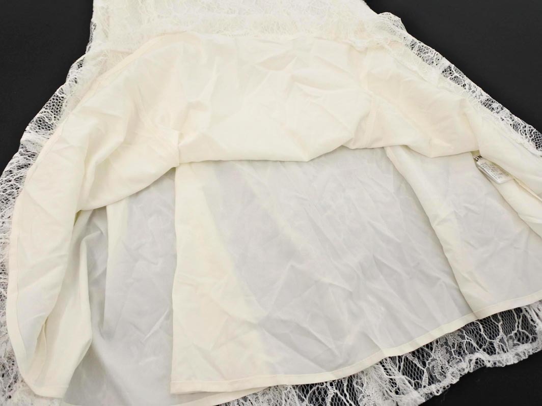 INGNI イング 総レース ラメ レースアップ ロング スカート sizeF/白 ■■ ☆ fjc9 レディース_画像3