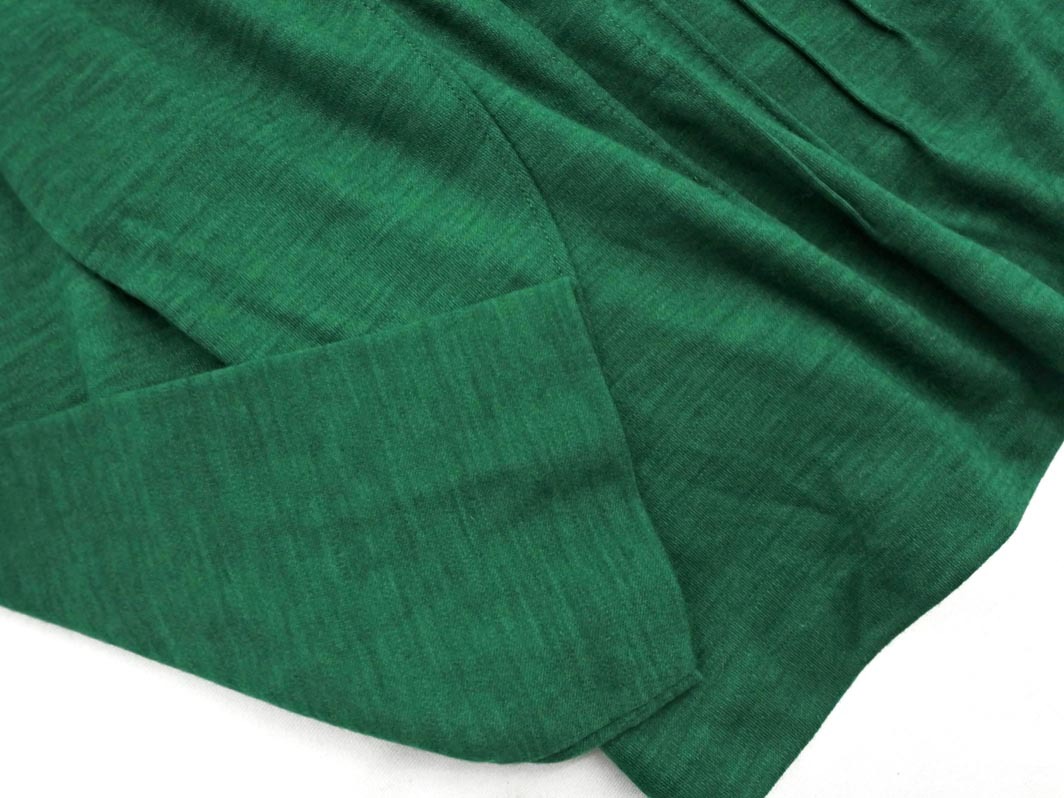 ネコポスOK 新品 Sybilla シビラ ウール100% スクエアネック カットソー sizeM/緑 ◇■ ☆ fjc9 レディース_画像3