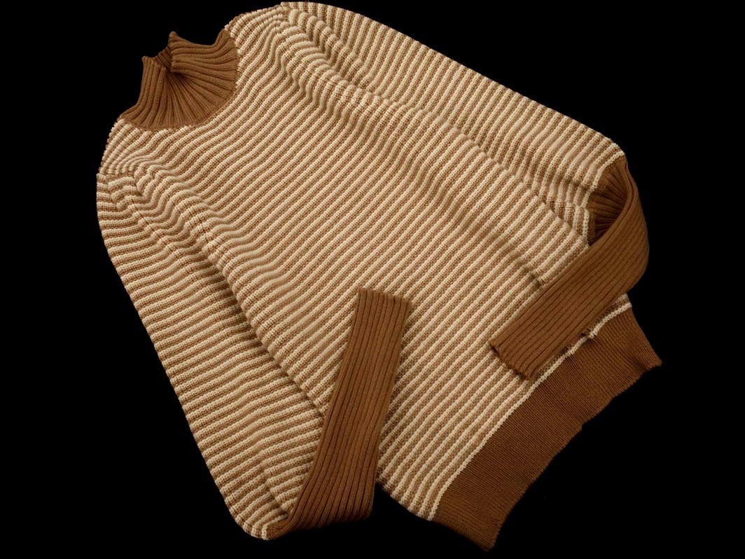 FREE*S MART свободный z mart с высоким воротником окантовка объем рукав вязаный свитер sizeFR/ бежевый *# * fjc9 женский 