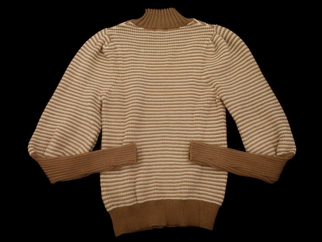 FREE*S MART свободный z mart с высоким воротником окантовка объем рукав вязаный свитер sizeFR/ бежевый *# * fjc9 женский 