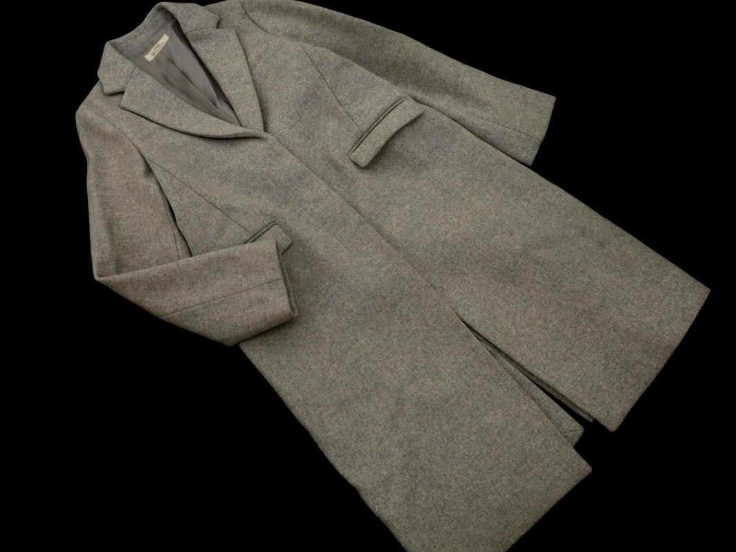 JOURNAL STANDARD relume ジャーナルスタンダードレリューム ウール100% チェスター コート sizeM/グレー ◇■ ☆ fjc9 レディース_画像1