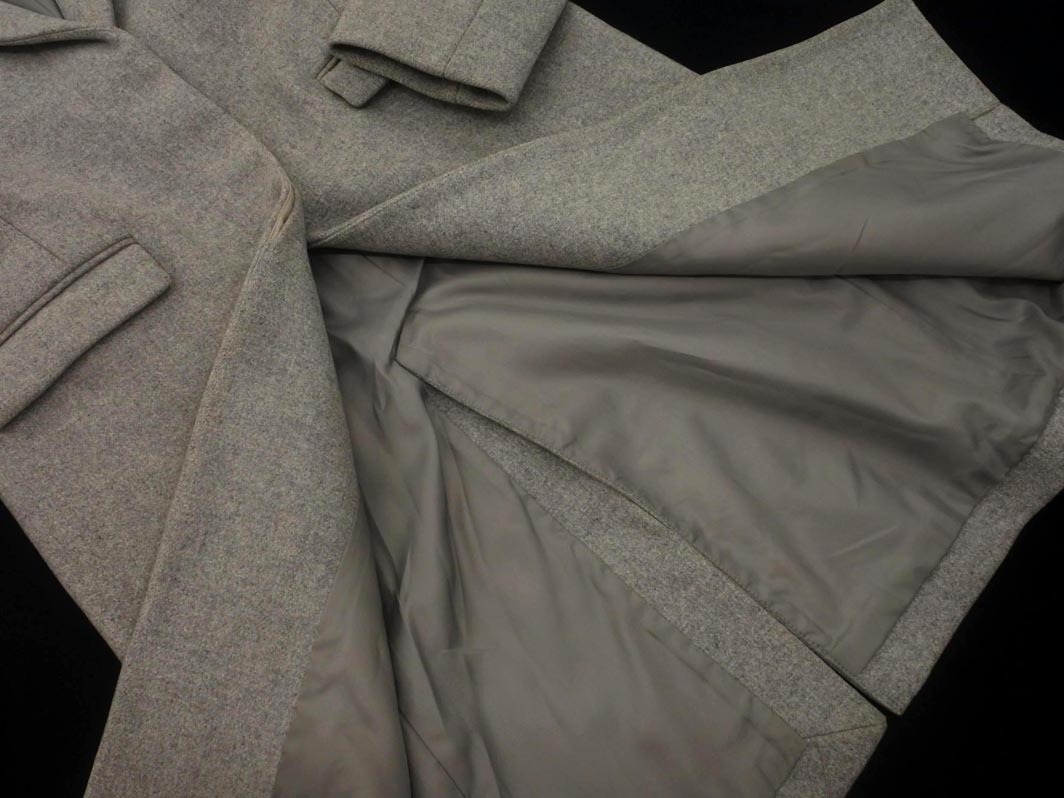 JOURNAL STANDARD relume ジャーナルスタンダードレリューム ウール100% チェスター コート sizeM/グレー ◇■ ☆ fjc9 レディース_画像4