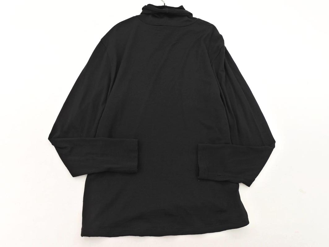 ネコポスOK UNFILO アンフィーロ ウール100% タートルネック カットソー size32/黒 ◇■ ☆ fjc9 レディース_画像4