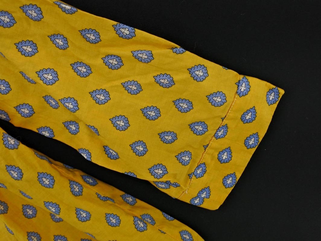 ネコポスOK la marine francaise マリンフランセーズ 総柄 プルオーバー ブラウス シャツ 黄 ◇■ ☆ fjc9 レディース_画像3