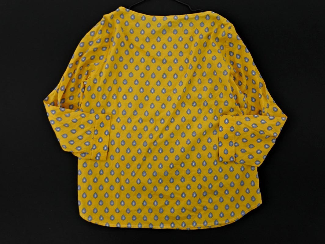 ネコポスOK la marine francaise マリンフランセーズ 総柄 プルオーバー ブラウス シャツ 黄 ◇■ ☆ fjc9 レディース_画像5
