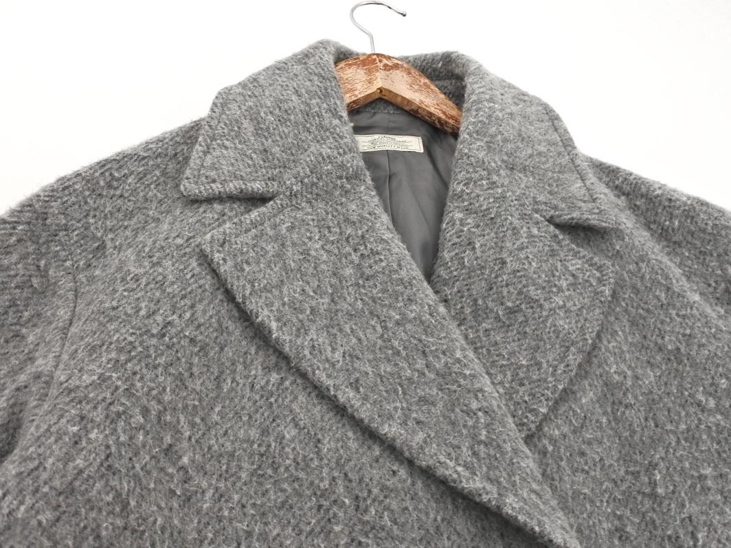 JOURNAL STANDARD relume ジャーナルスタンダードレリューム ウール混 チェスター コート sizeF/グレー ◇■ ☆ fjc9 レディース_画像4