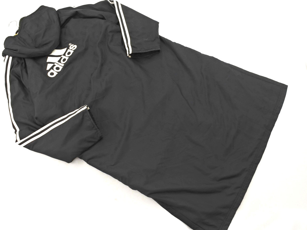 adidas アディダス ロゴ ベンチ コート sizeO/黒 ◆■ ☆ fjc9 メンズ_画像5