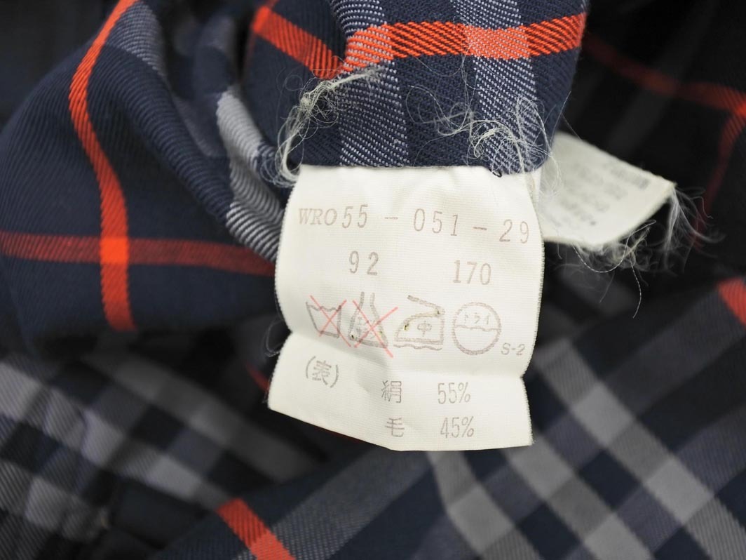 burberrys バーバリーズ シルク混 コート グレー ◇■ ☆ fjc1 メンズ_画像9