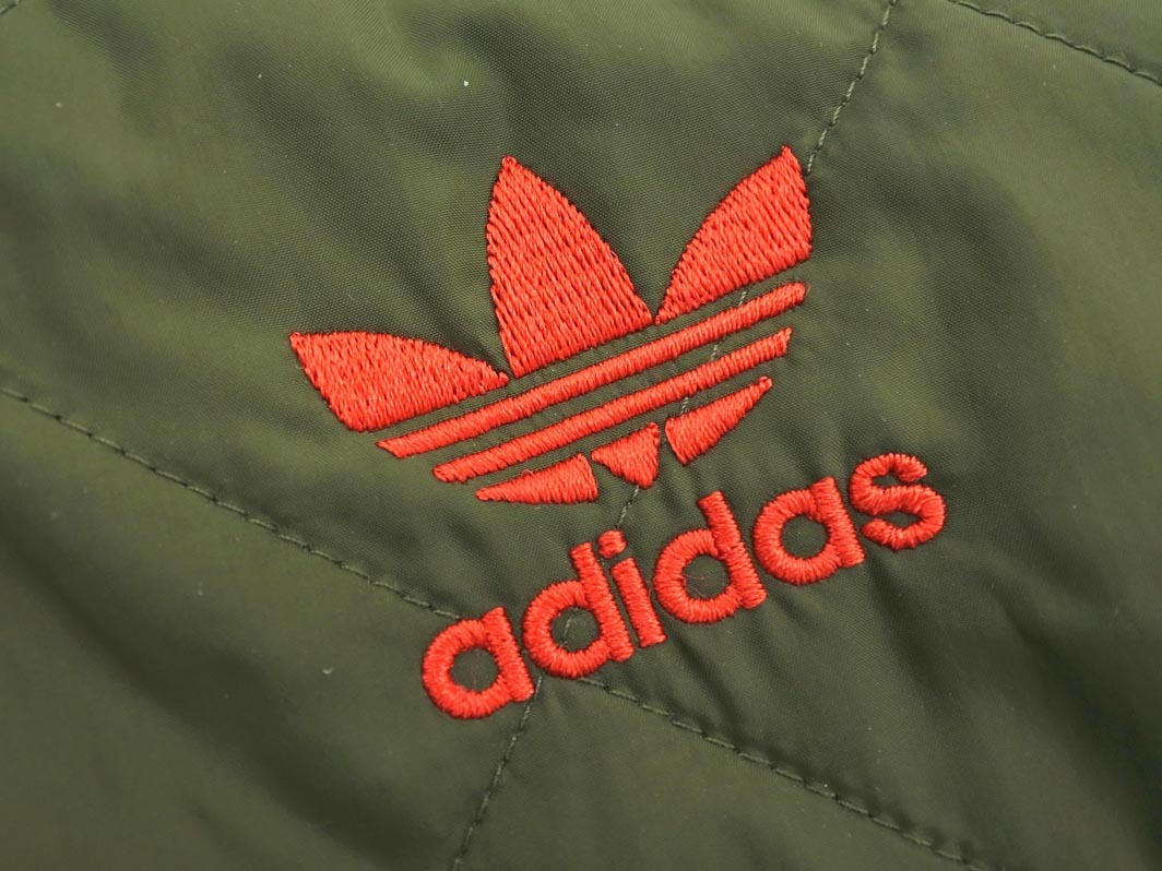 adidas アディダス ジップアップ キルティング ジャケット sizeXS/カーキ ◇■ ☆ fjd1 レディース_画像3