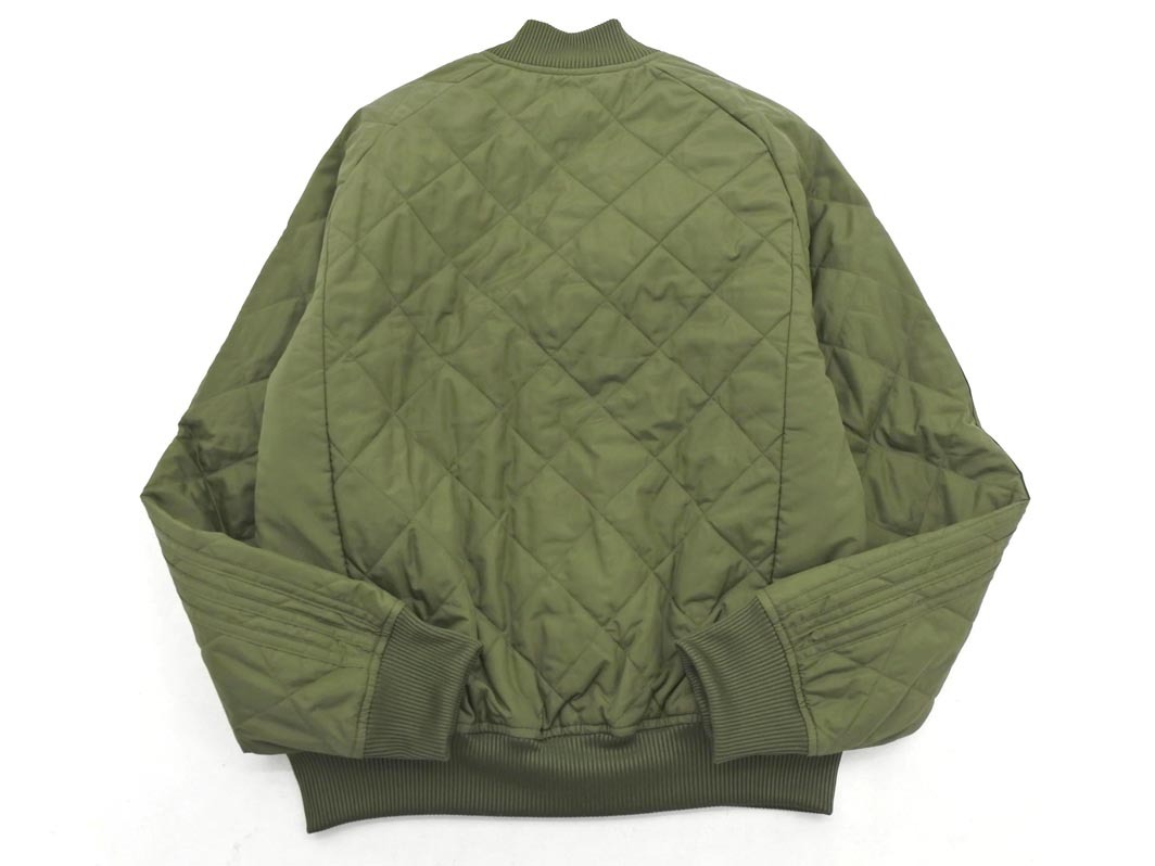 adidas アディダス ジップアップ キルティング ジャケット sizeXS/カーキ ◇■ ☆ fjd1 レディース_画像8