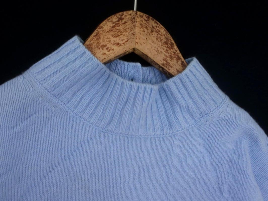 LAUTREAMONT ロートレアモン ウール100% ニット セーター 水色 ◇■ ☆ fjd1 レディース_画像2