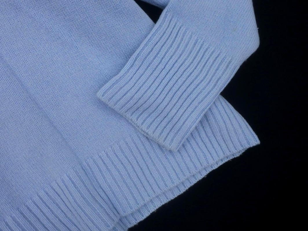 LAUTREAMONT ロートレアモン ウール100% ニット セーター 水色 ◇■ ☆ fjd1 レディース_画像3