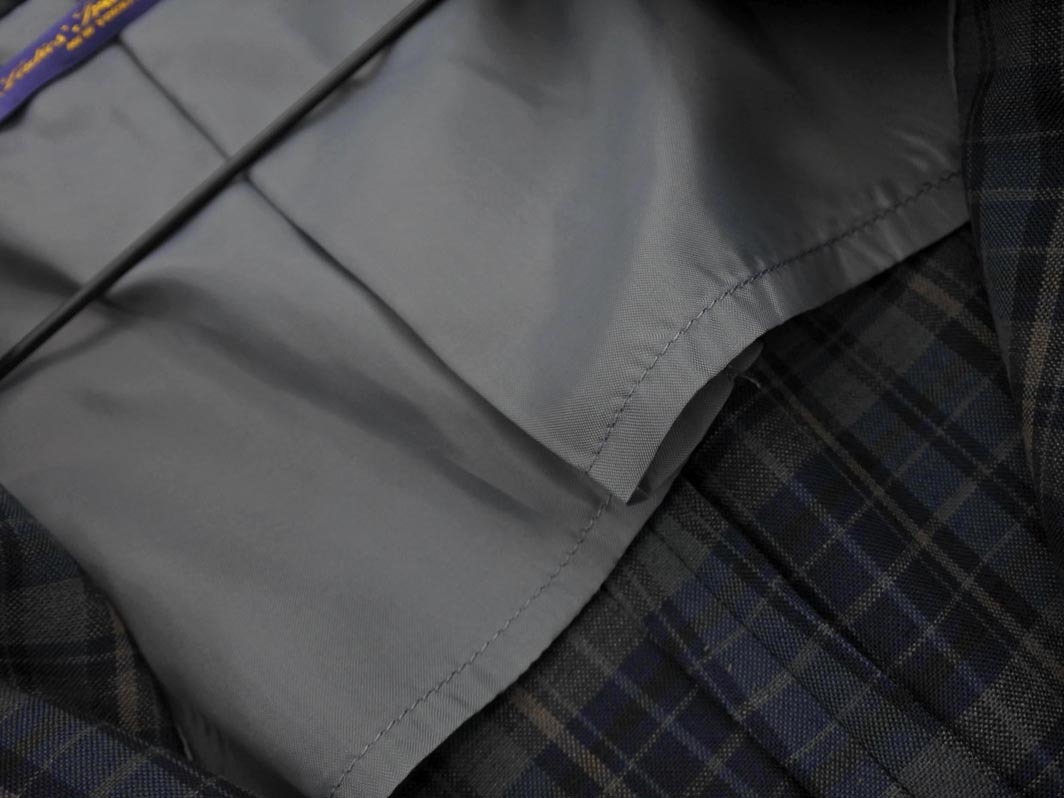 NEWYORKER ニューヨーカー ウール混 チェック テーラード ジャケット size7A-2/紺 ◇■ ☆ fjd1 レディース_画像5