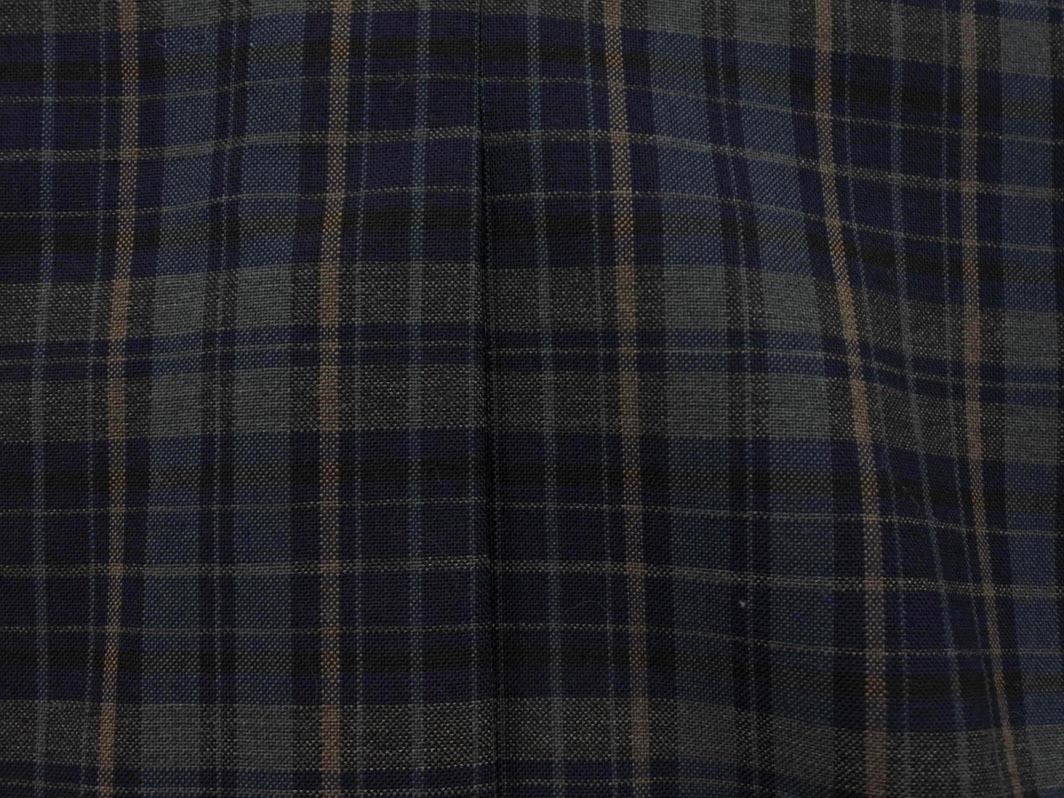 NEWYORKER ニューヨーカー ウール混 チェック テーラード ジャケット size7A-2/紺 ◇■ ☆ fjd1 レディース_画像7