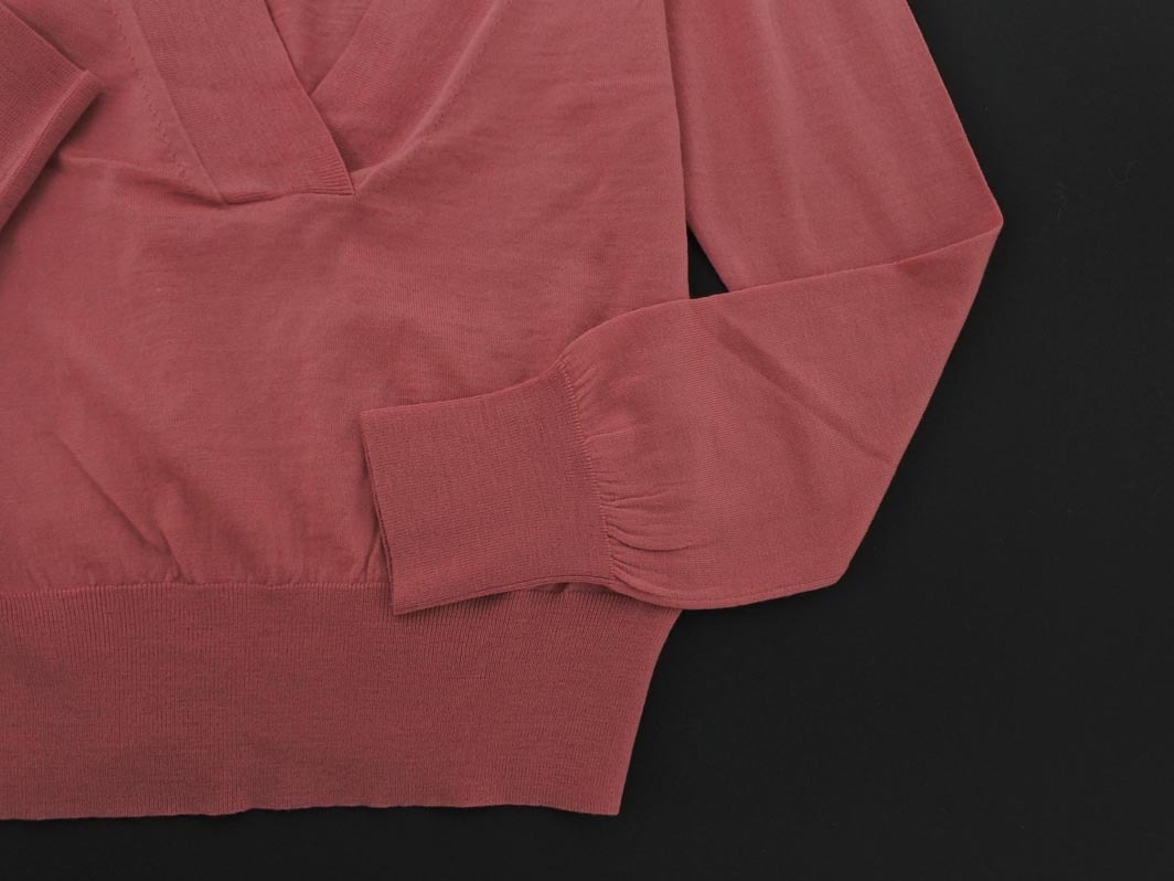 ネコポスOK MICHAEL KORS マイケルコース ウール100% Vネック ニット セーター size4/ラベンダーピンク ◇■ ☆ fjd1 レディース_画像2