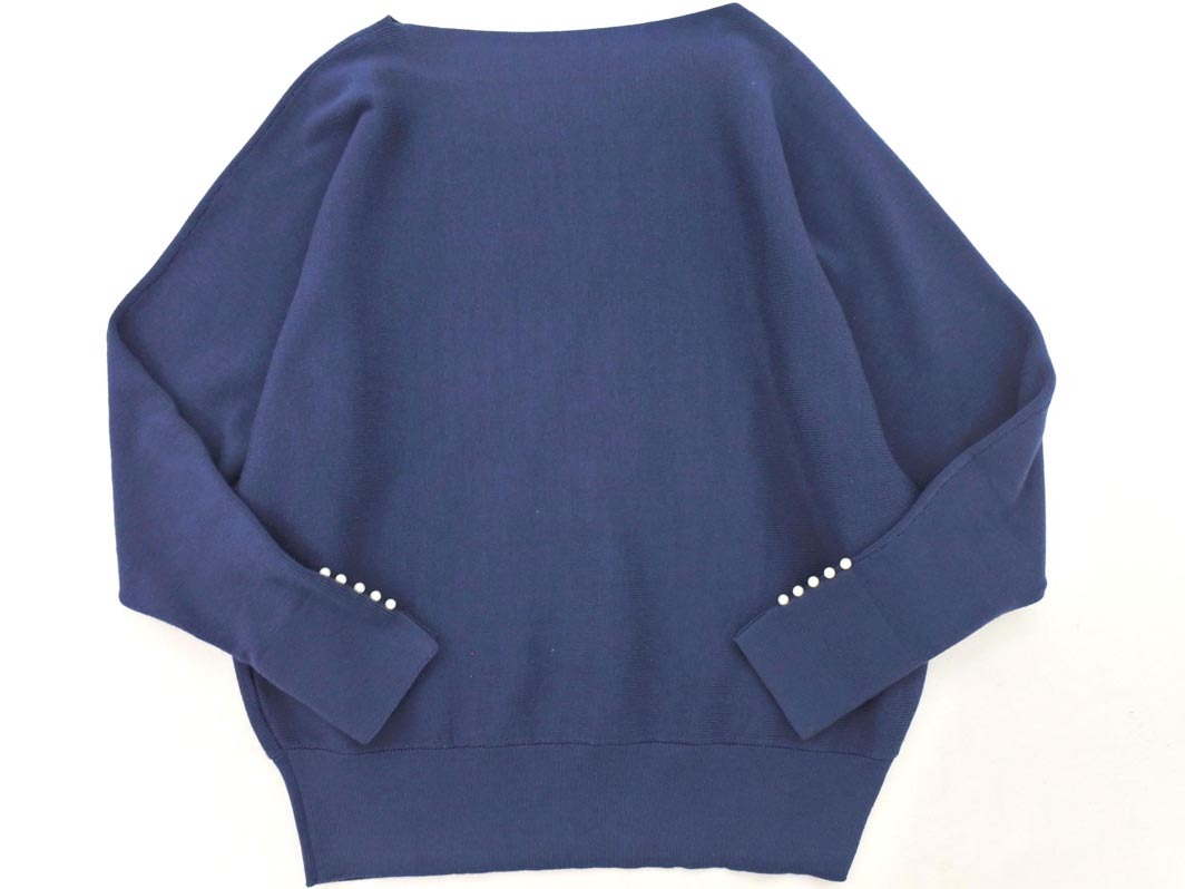 Rope Picnic ロペピクニック ボートネック ドルマン ニット セーター size38/紺 ◇■ ☆ fjd0 レディース_画像4