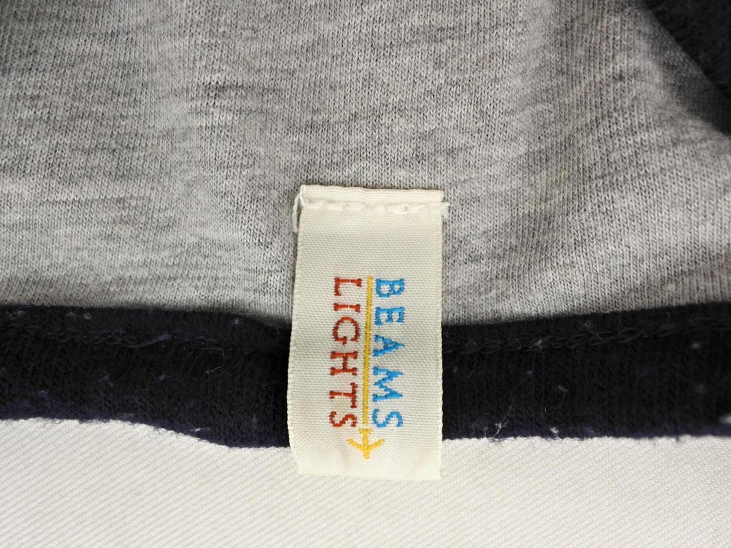 BEAMS LIGHTS ビームスライツ Vネック カットソー 濃紺 ◇■ ☆ fjd0 レディース_画像5