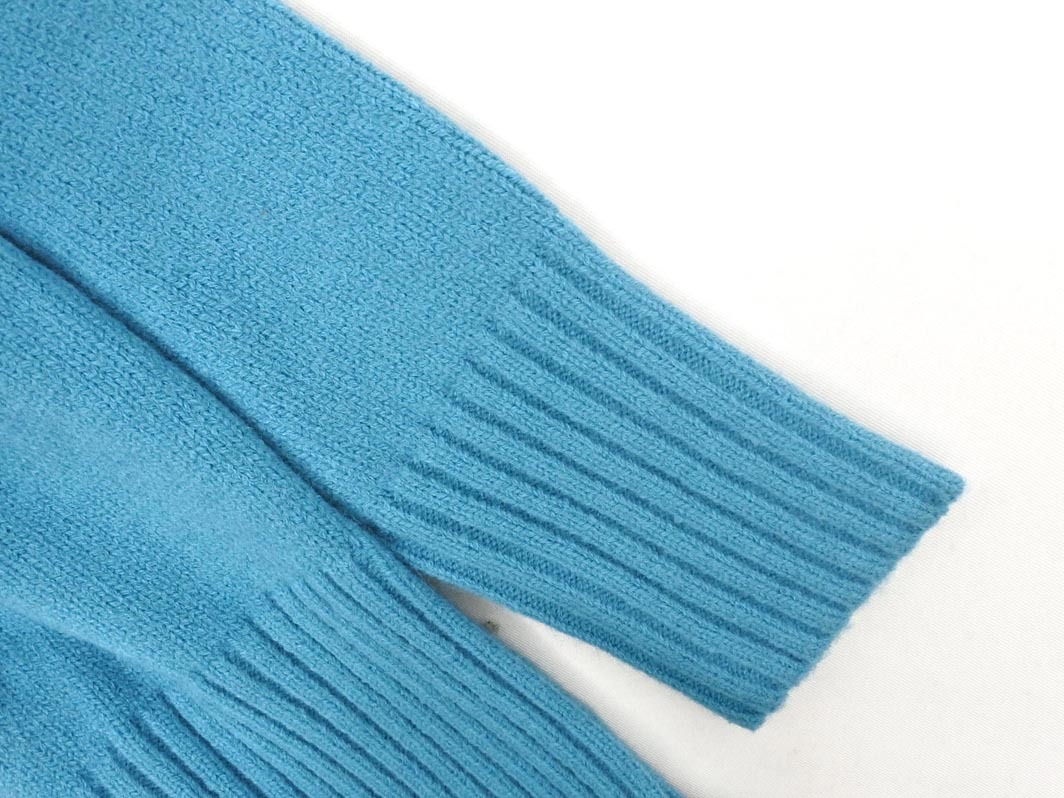 新品 a.v.v アーヴェヴェ モックネック スリット ニット セーター sizeS/青緑 ◇■ ☆ fjd1 レディース_画像3