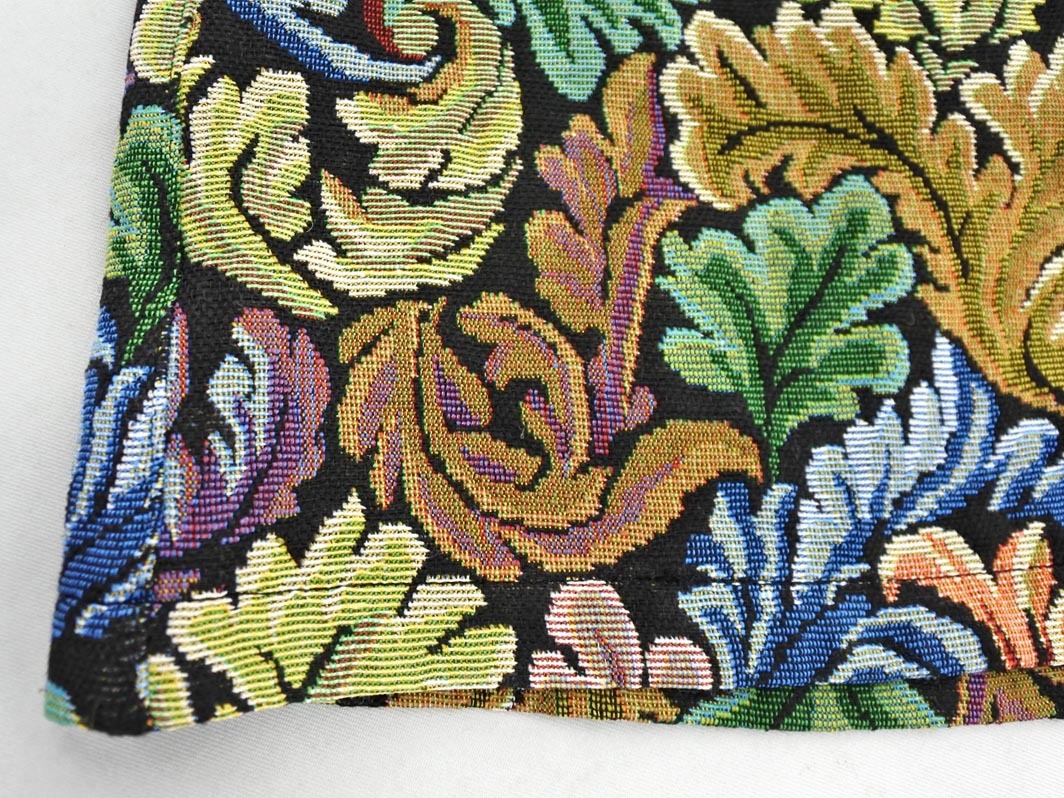 NICOLE CLUB ニコルクラブ 総柄 タイト スカート size38/黒 ■■ ☆ fjd0 レディース_画像3