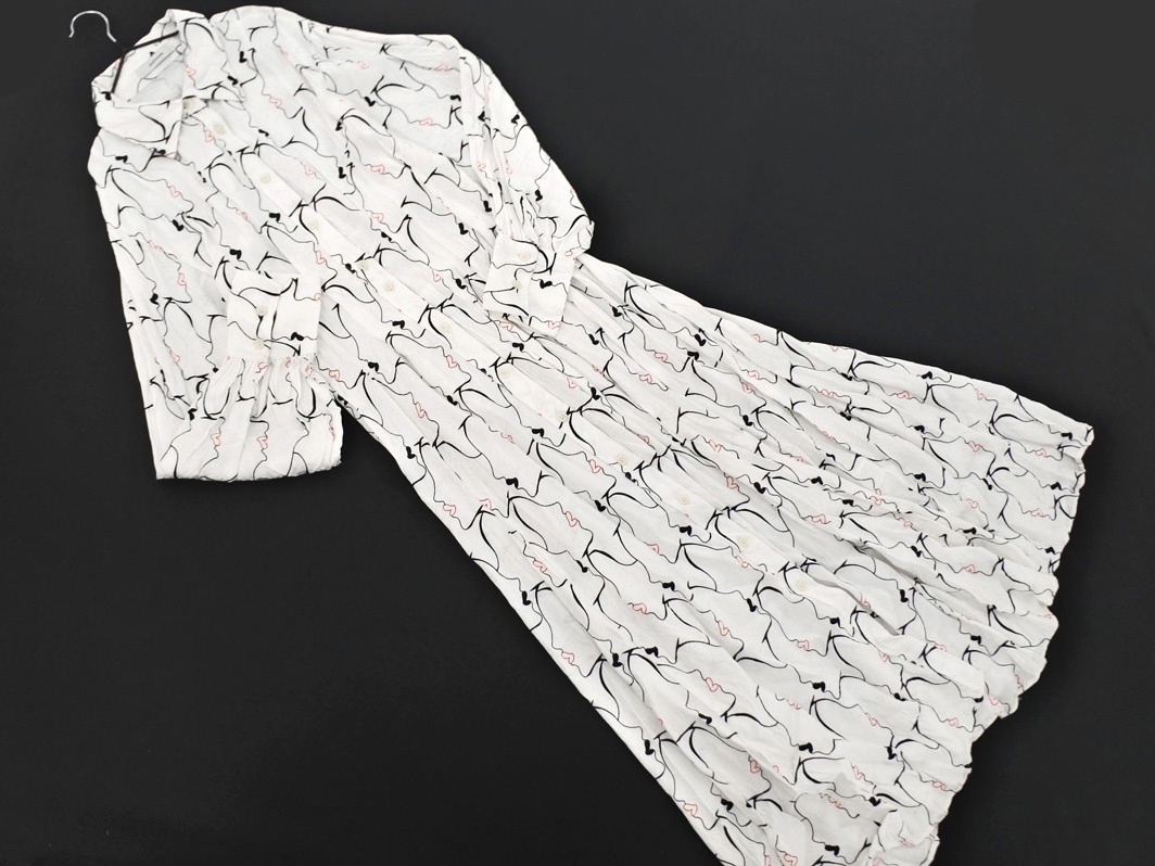 JEANASIS Jeanasis общий рисунок рубашка One-piece sizeF/ белый x чёрный x красный *# * fjd0 женский 