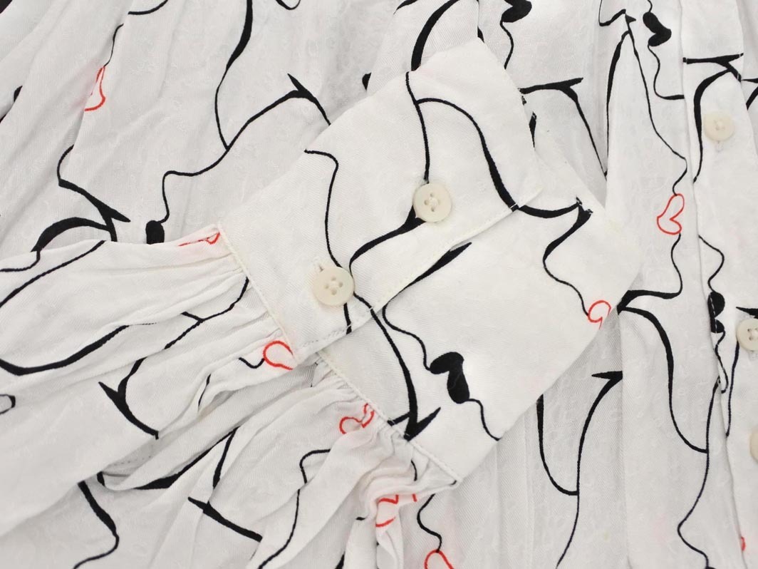 JEANASIS Jeanasis общий рисунок рубашка One-piece sizeF/ белый x чёрный x красный *# * fjd0 женский 