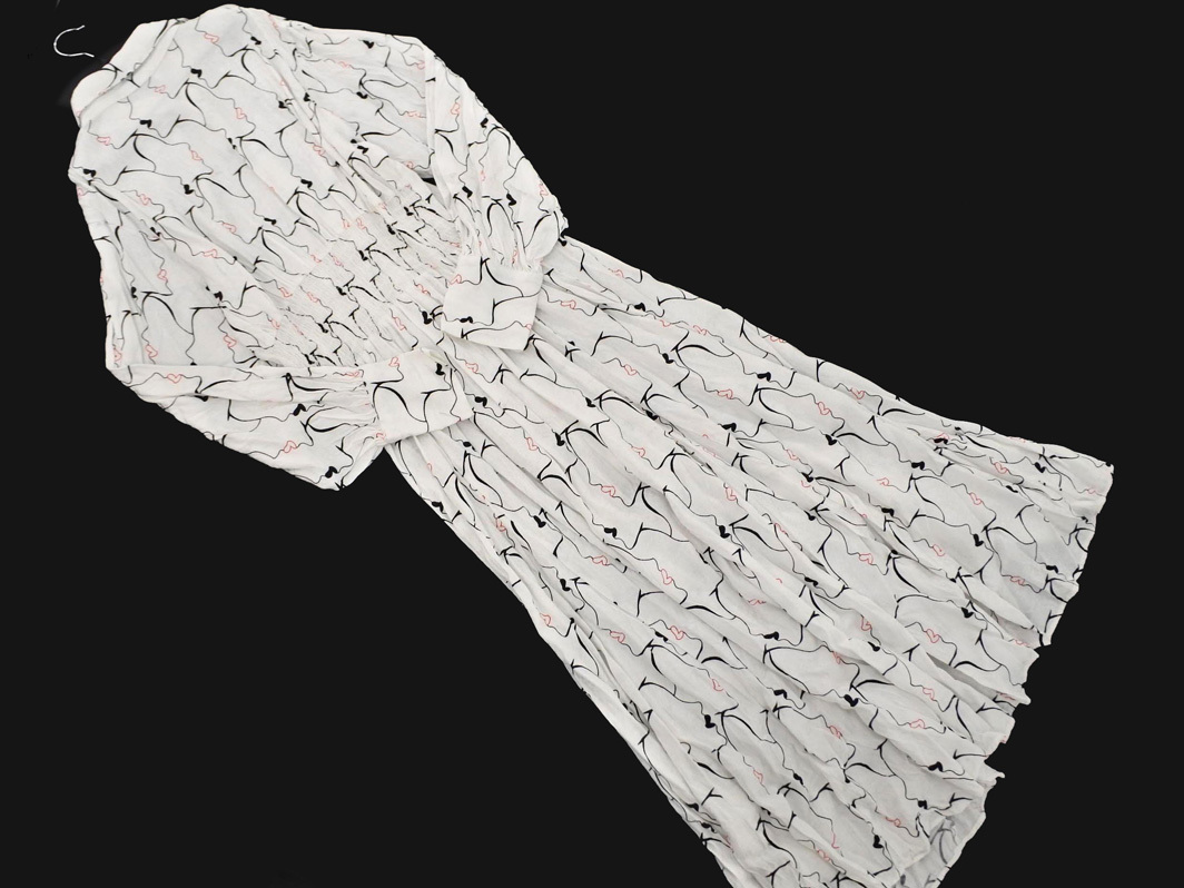 JEANASIS Jeanasis общий рисунок рубашка One-piece sizeF/ белый x чёрный x красный *# * fjd0 женский 