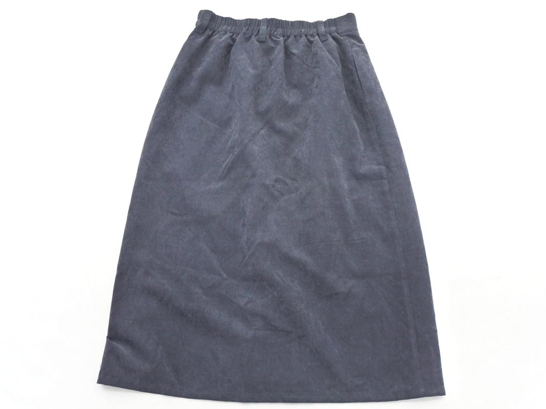 NICOLE CLUB ニコルクラブ タック スリット Aライン 台形 スカート size38/グレー ■■ ☆ fjd0 レディース_画像5