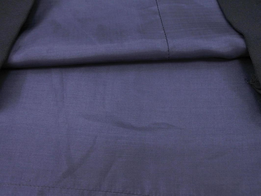 49AV JUNKO SHIMADA 49アベニュージュンコシマダ プリーツ 切替 Aライン スカート size38/紺 ■■ ☆ fjd1 レディース_画像6