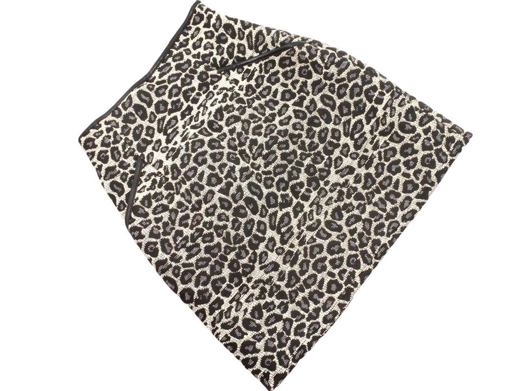 FREE*S MART свободный z mart леопардовая расцветка A линия юбка-трапеция sizeFR/ белый x чёрный ## * fjd0 женский 