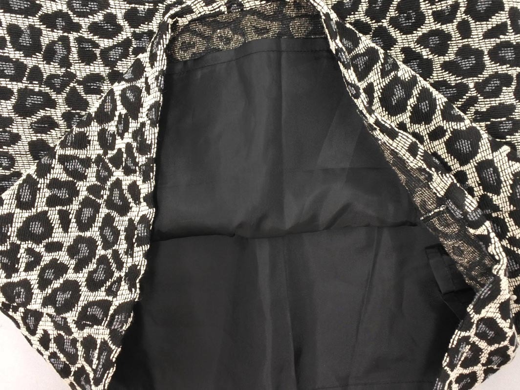 FREE*S MART свободный z mart леопардовая расцветка A линия юбка-трапеция sizeFR/ белый x чёрный ## * fjd0 женский 