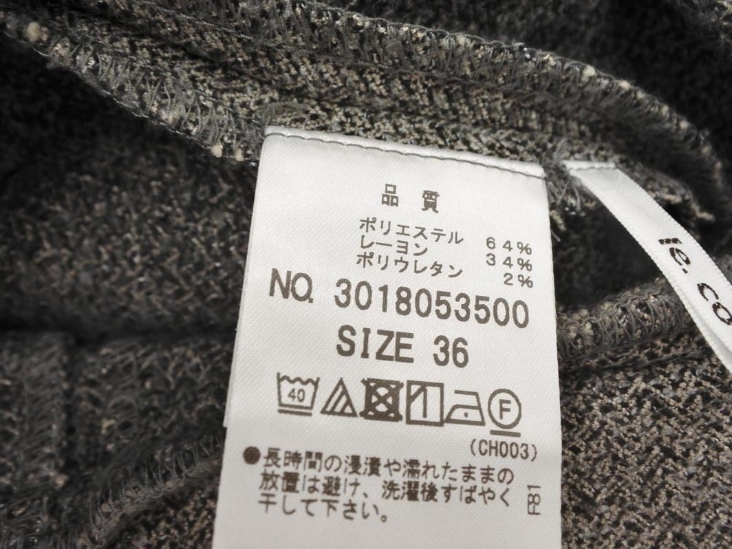 le.coeur blanc ルクールブラン タック ガウチョ パンツ size36/グレー ◇■ ☆ fjd0 レディース_画像5