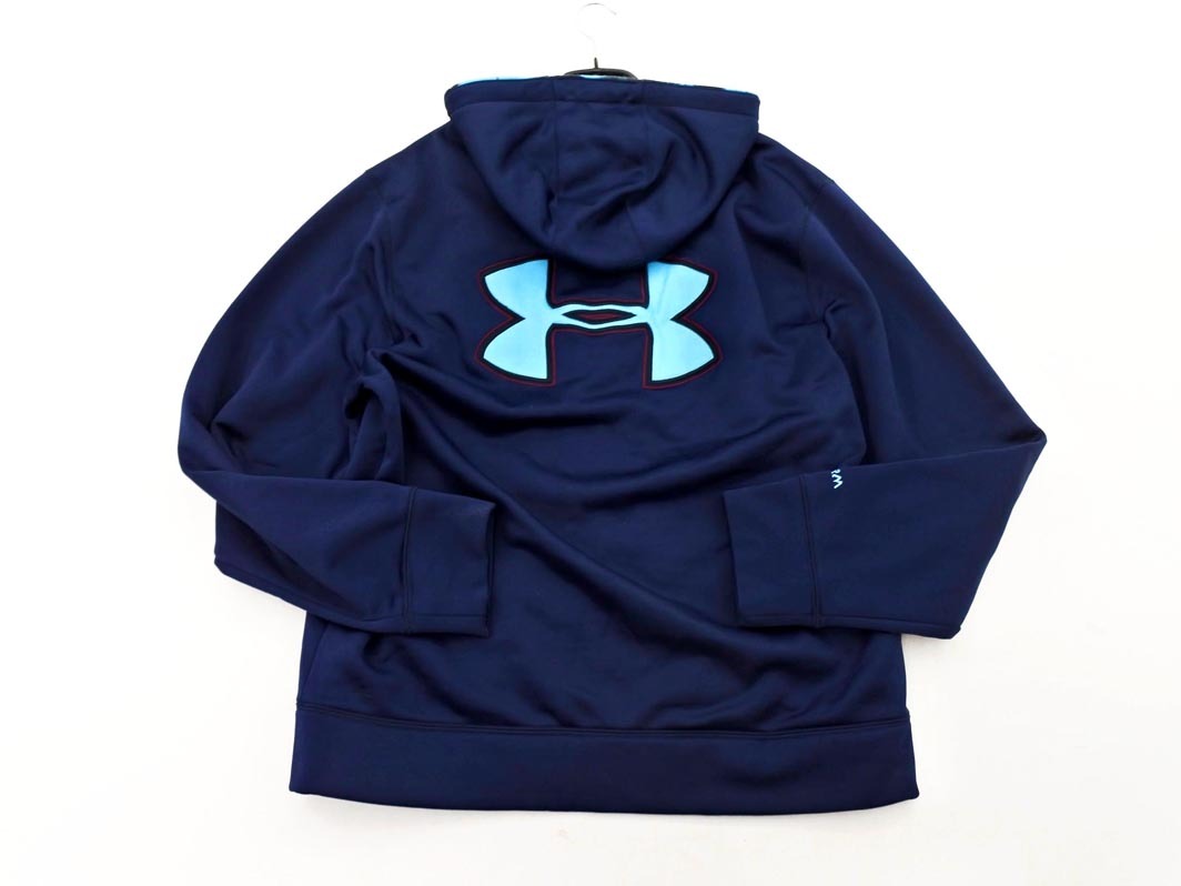 UNDER ARMOUR アンダーアーマー 裏起毛 ジップアップ パーカー sizeXL/紺 ◇■ ☆ fjd0 メンズ_画像8