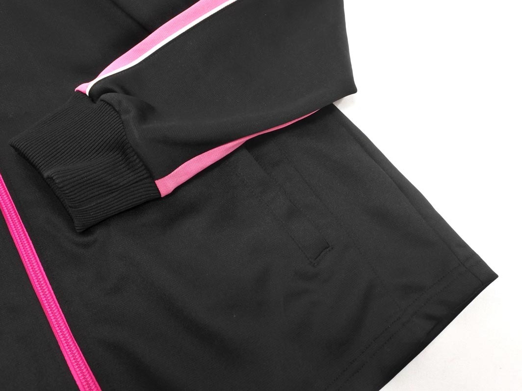 PUMA プーマ 刺繍 トラック ジャケット sizeL/黒ｘピンク ◇■ ☆ fjd1 レディース_画像2