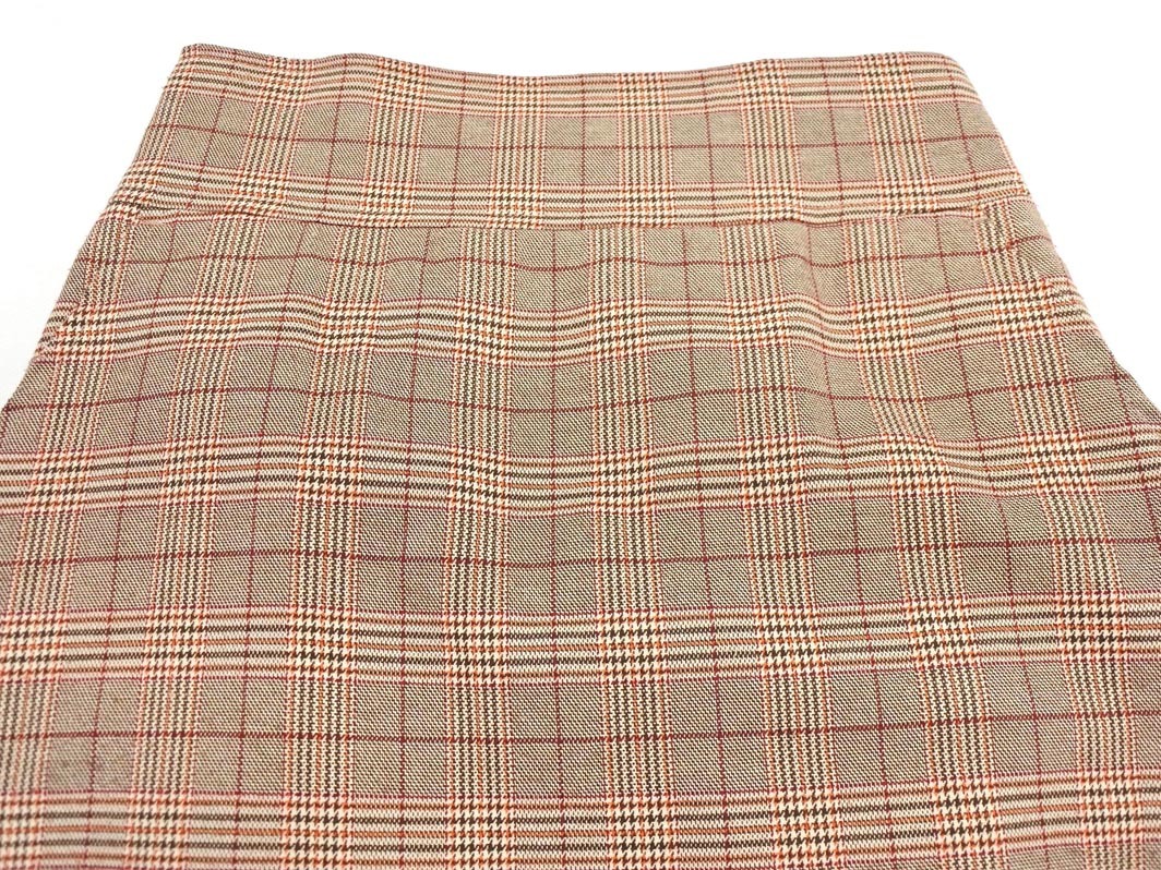 FREE*S MART свободный z mart Glenn проверка длинный узкая юбка sizeFR/ "теплый" белый Brown ## * fjd1 женский 