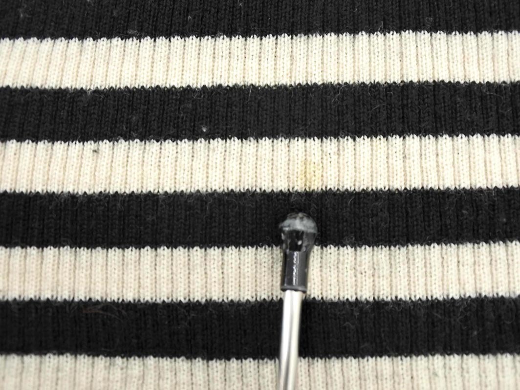 Spick & Span Spick & Span шерсть 100% окантовка ta-toru шея вязаный свитер чёрный x "теплый" белый *# * fjd0 женский 