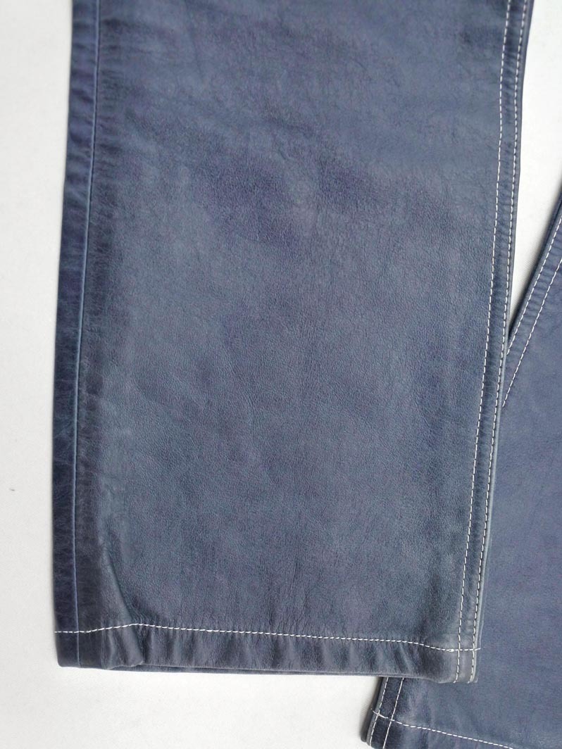 Ralph Lauren ラルフローレン レザー ステッチ パンツ 150cm 青 ◇■ ☆ fjc1 男の子_画像2