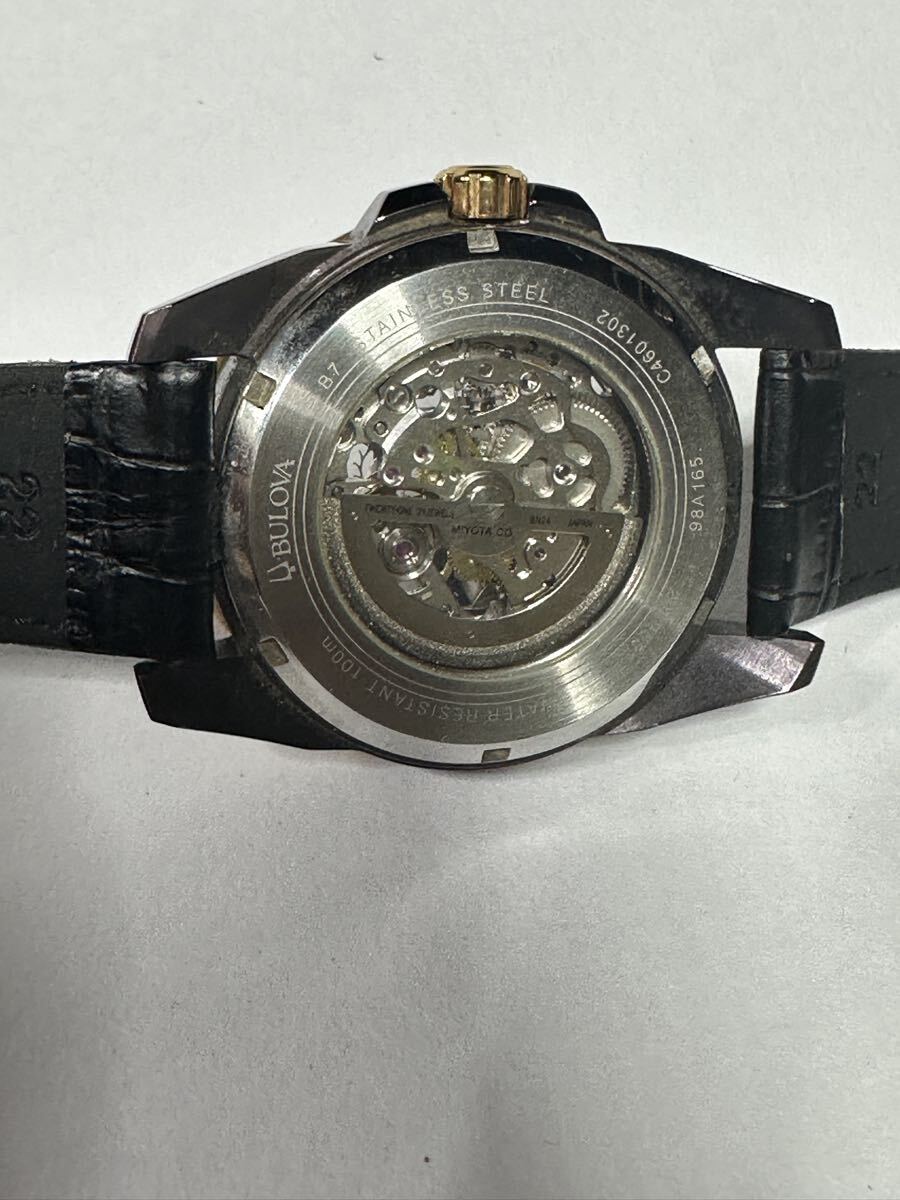 ブローバ　BULOVA オートマチック　検 自動巻き 腕時計 スケルトン 稼働品 裏スケ アナログ_画像4