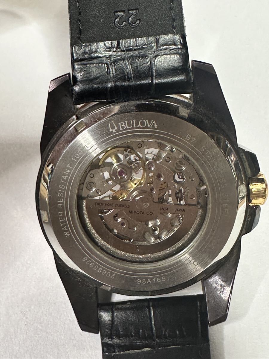 ブローバ　BULOVA オートマチック　検 自動巻き 腕時計 スケルトン 稼働品 裏スケ アナログ_画像5