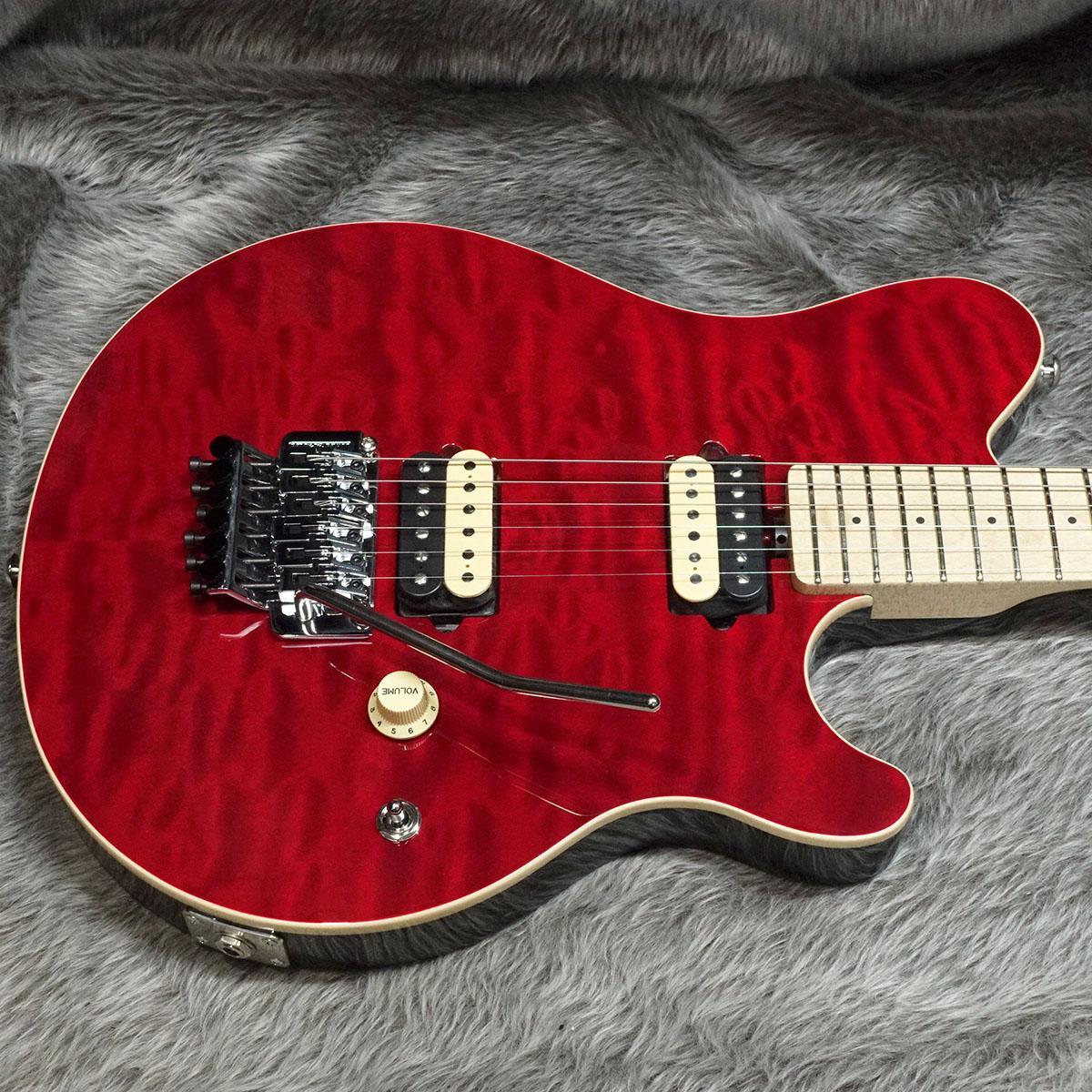 MUSIC MAN KID Limited AXIS Trans Red Quilted Maple Top Matching Head【在庫入れ替え特価!】_画像6